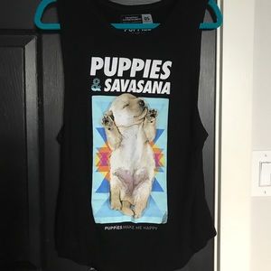 Puppies and Savasana Tank